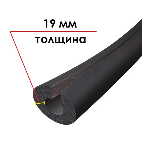 Трубка K-FLEX 19x042-1 ST IN CLAD black
