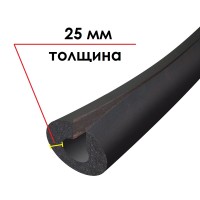 Трубка K-FLEX 25x102-1 ST IN CLAD black